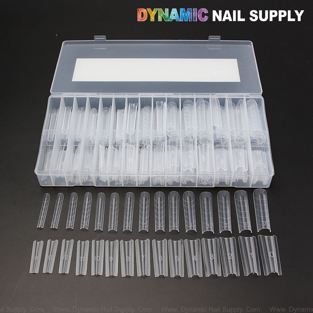 XXL square double dual nail form set - 5