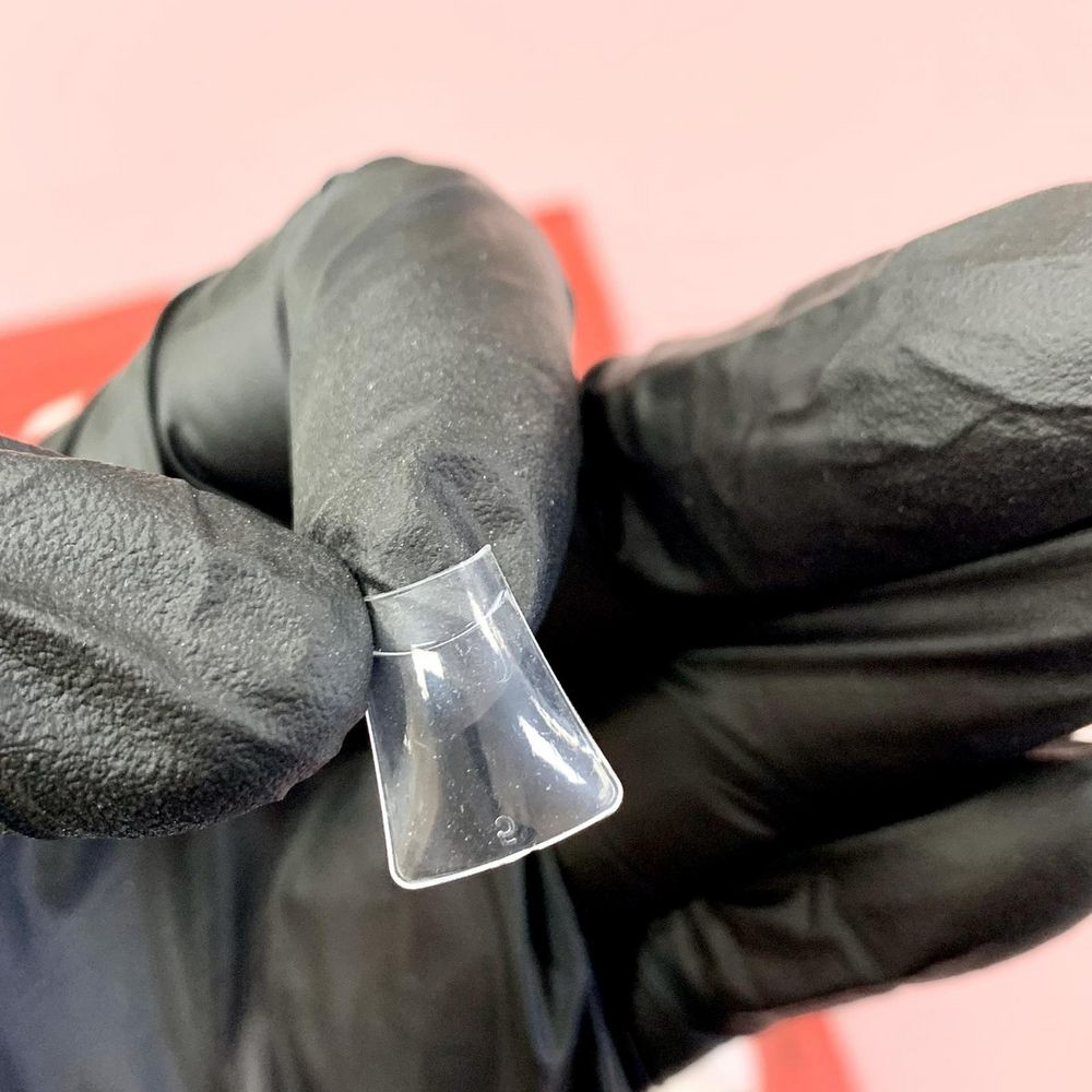 clear short duck nail tips - 2
