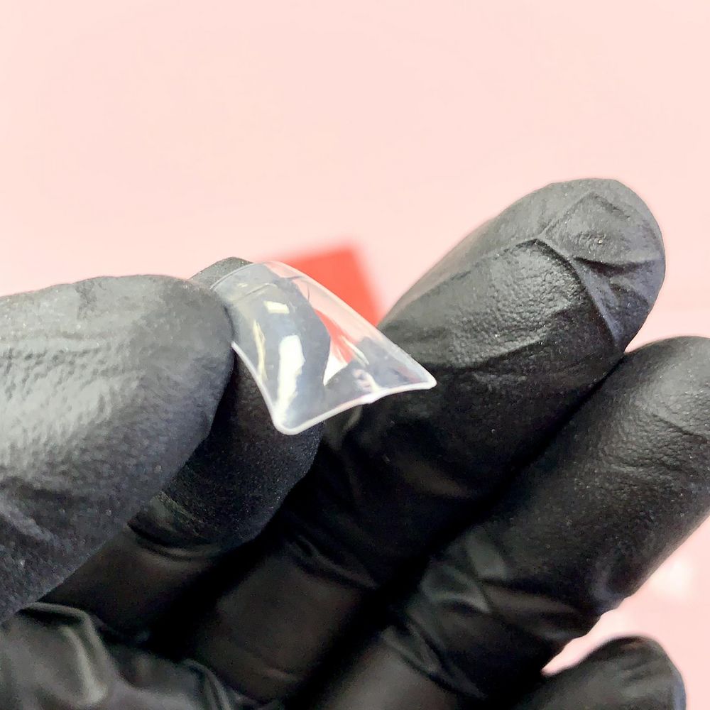 clear short duck nail tips - 3